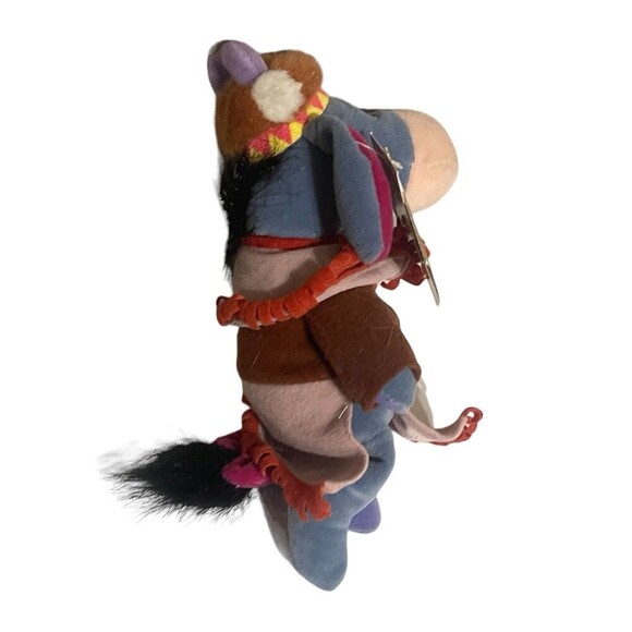 Disney Store - Indian Eeyore - Mini Bean Bag - Vintage - 8"  WITH TAG - Picture 5 of 16